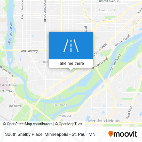 Mapa de South Shelby Place