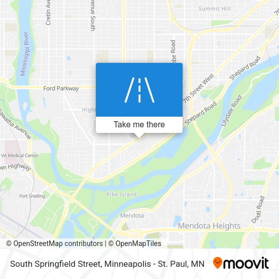 South Springfield Street map