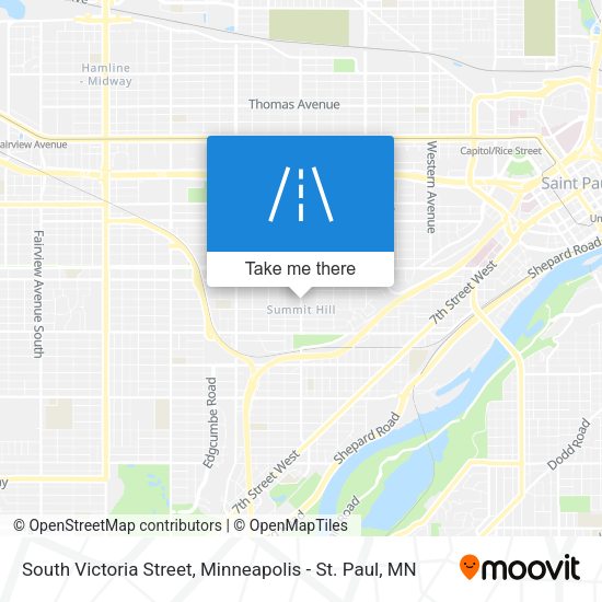 South Victoria Street map