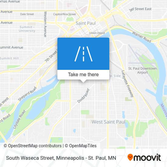 South Waseca Street map