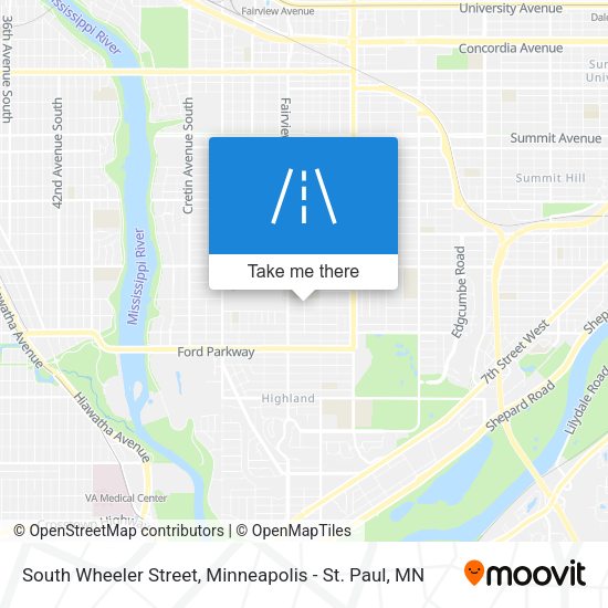 South Wheeler Street map