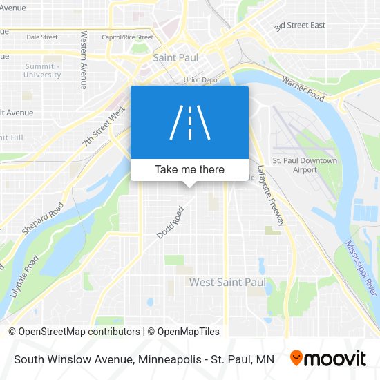 South Winslow Avenue map