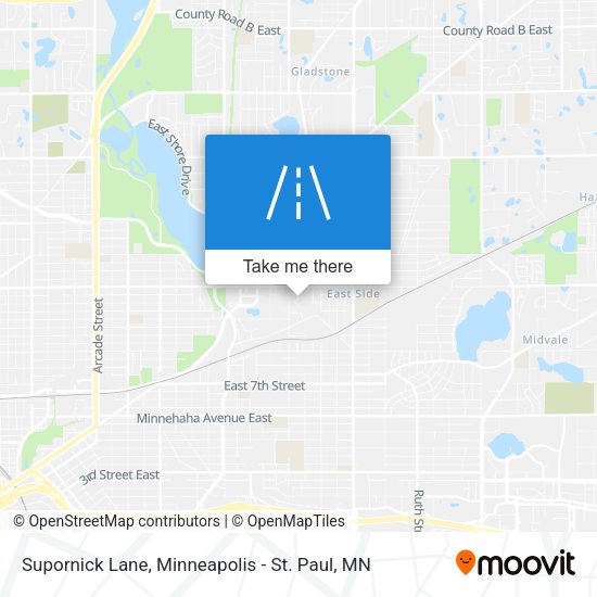 Supornick Lane map