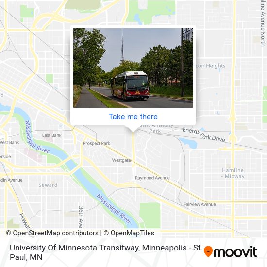 University Of Minnesota Transitway map