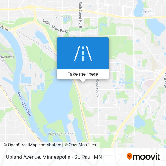 Upland Avenue map