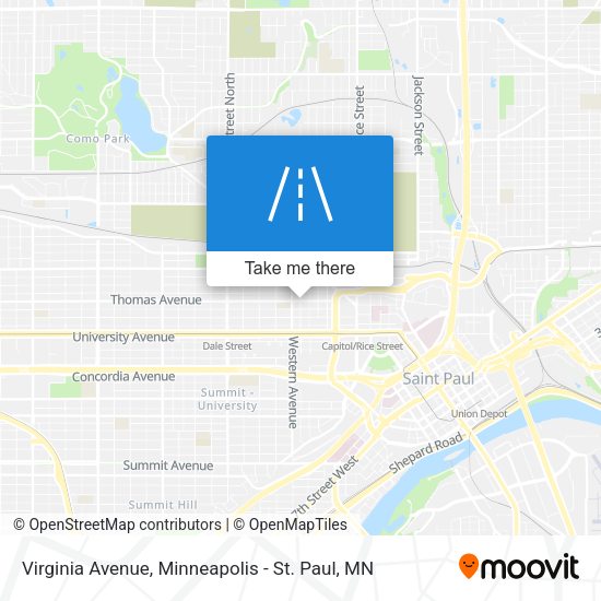 Virginia Avenue map