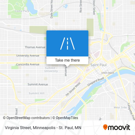 Virginia Street map