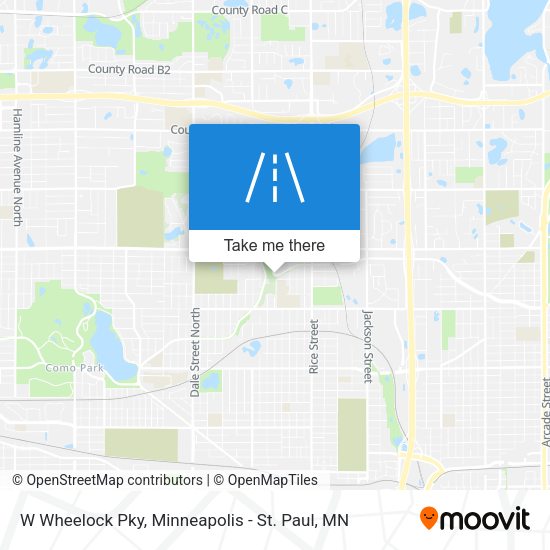 W Wheelock Pky map