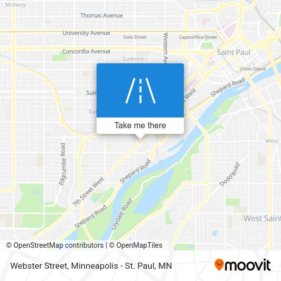 Webster Street map