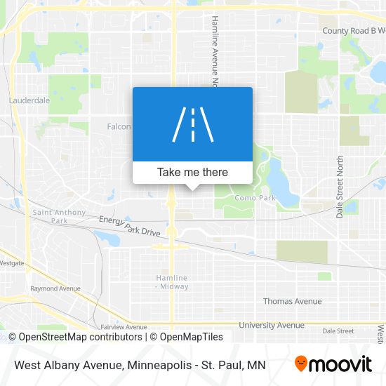 West Albany Avenue map