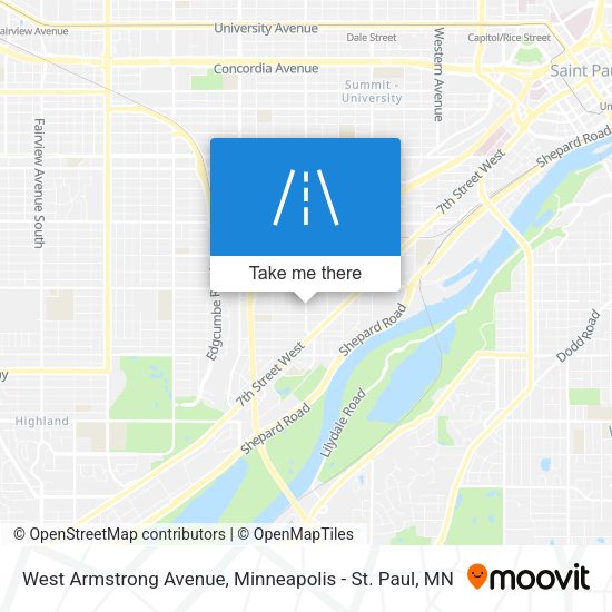 Mapa de West Armstrong Avenue