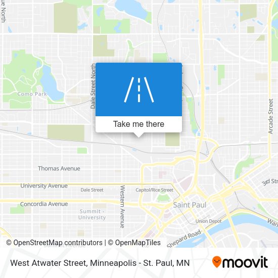 Mapa de West Atwater Street