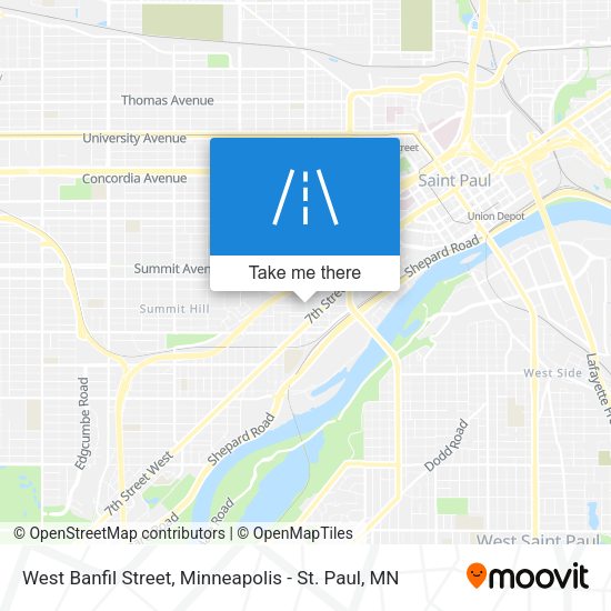 West Banfil Street map