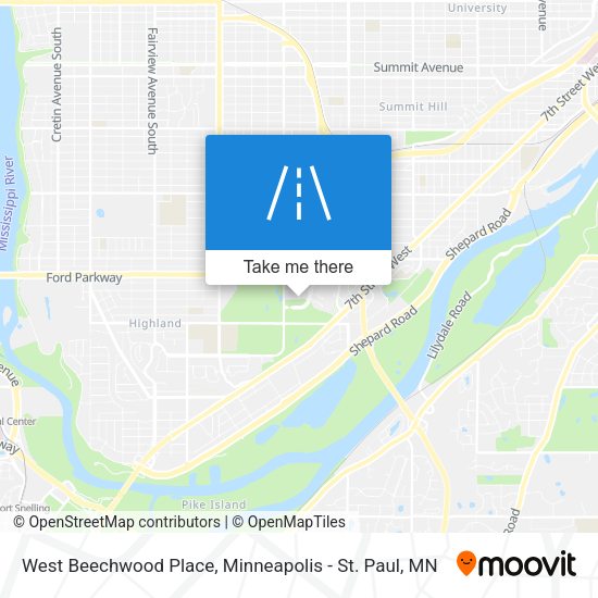Mapa de West Beechwood Place