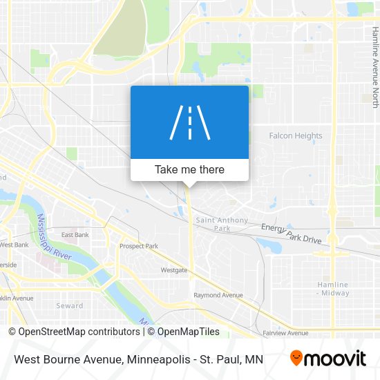 Mapa de West Bourne Avenue