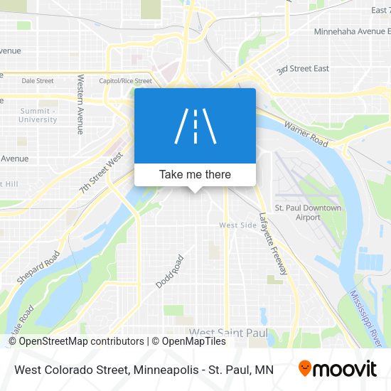 West Colorado Street map