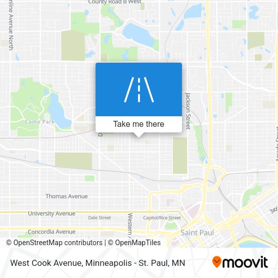 West Cook Avenue map