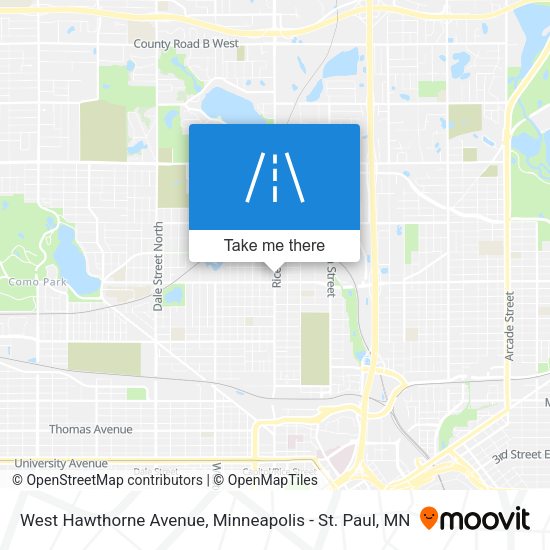 West Hawthorne Avenue map