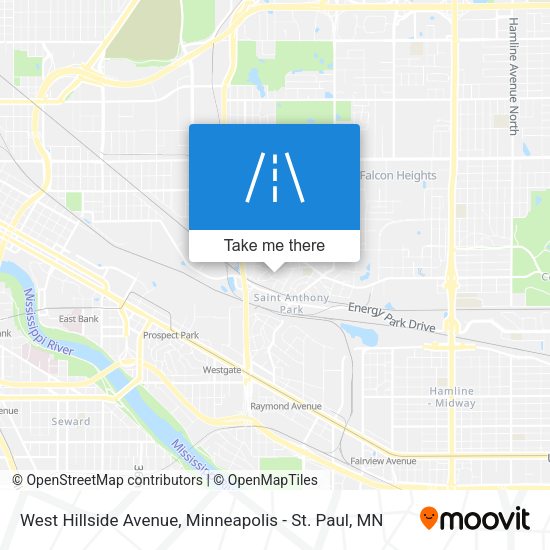 West Hillside Avenue map
