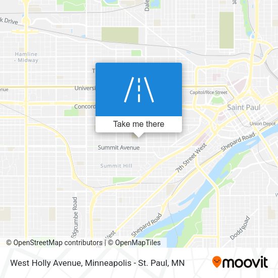 West Holly Avenue map