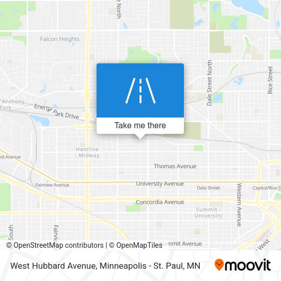 Mapa de West Hubbard Avenue