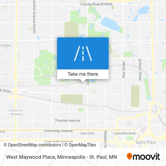 West Maywood Place map