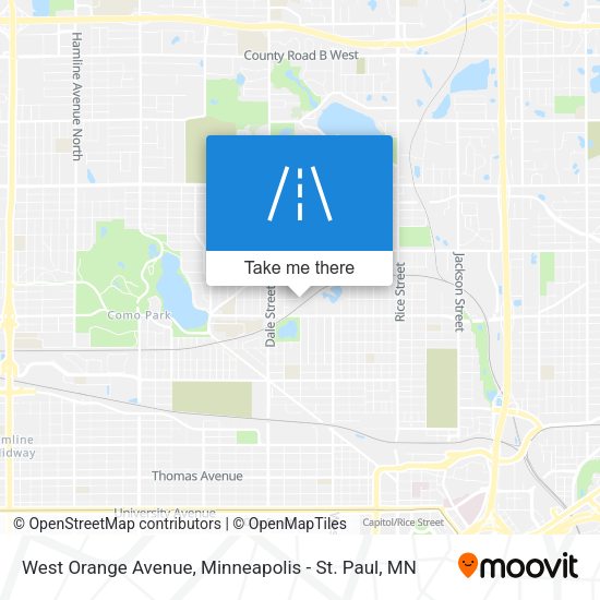 West Orange Avenue map
