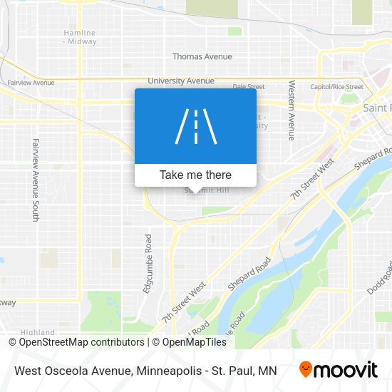 Mapa de West Osceola Avenue