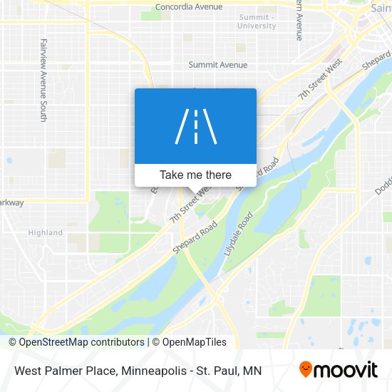 West Palmer Place map