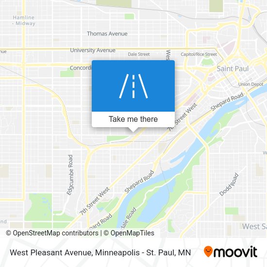 Mapa de West Pleasant Avenue