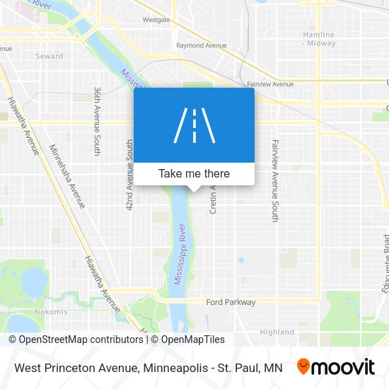 West Princeton Avenue map