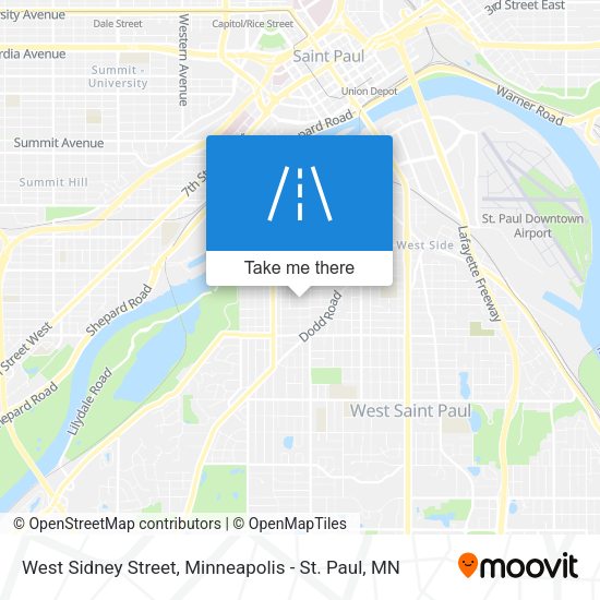 Mapa de West Sidney Street