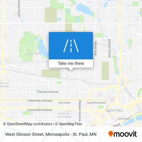 West Stinson Street map