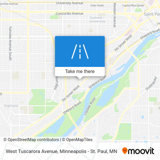 West Tuscarora Avenue map