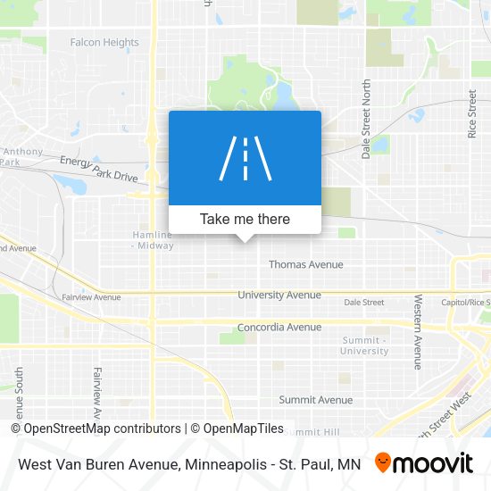 West Van Buren Avenue map