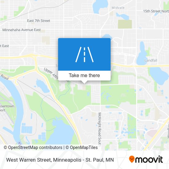 West Warren Street map