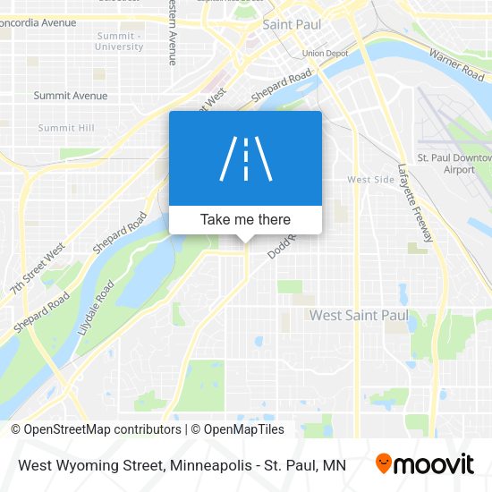 West Wyoming Street map
