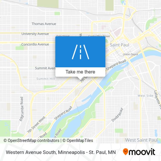 Mapa de Western Avenue South