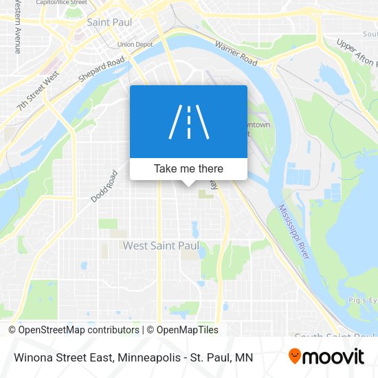 Winona Street East map