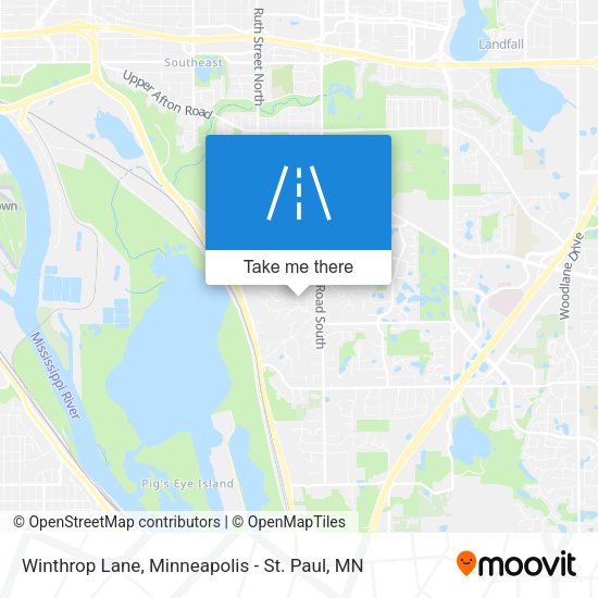 Winthrop Lane map