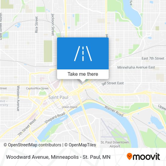 Mapa de Woodward Avenue