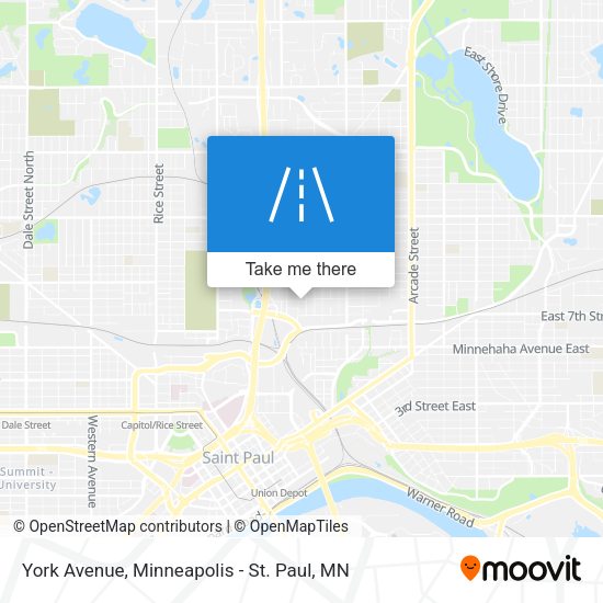 York Avenue map