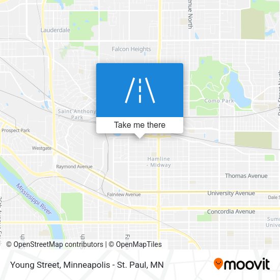 Mapa de Young Street