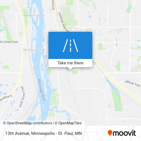 13th Avenue map