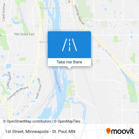 1st Street map