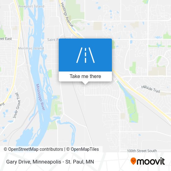 Gary Drive map