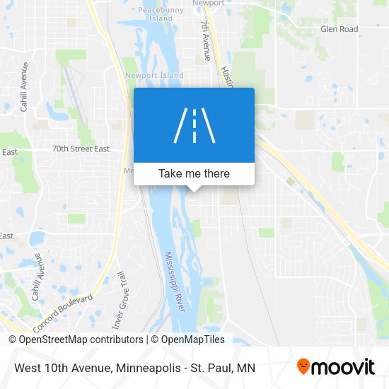 Mapa de West 10th Avenue