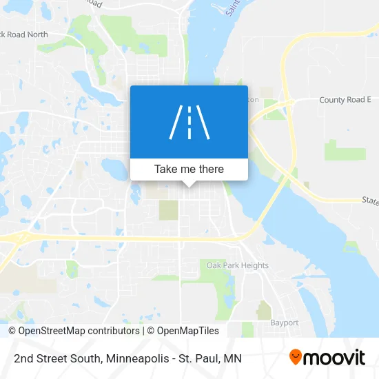 2nd Street South map