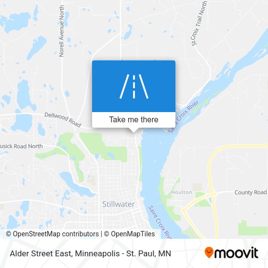 Alder Street East map