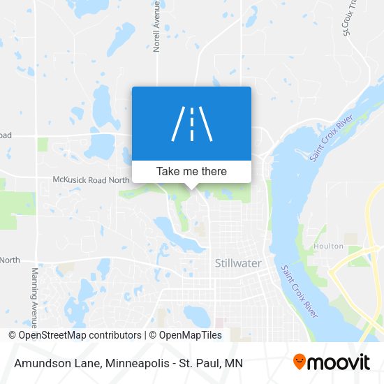 Amundson Lane map